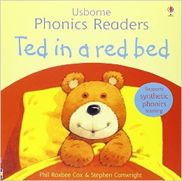 Навчання читанню, абетці: Ted in a red bed [Usborne]