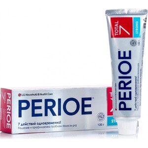 Зубні пасти, щітки та аксесуари: Зубная паста Комплексный уход Total 7 Strong, 120 г, Perioe