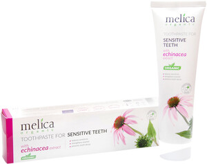 Зубные пасты, щетки и аксессуары: Зубная паста для чувствительных зубов с экстрактом эхинацеи, 100 мл, Melica Organic