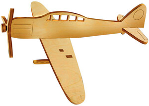 Игры и игрушки: Деревянный самолет 3D Истребитель Зеро 1, Зірка