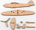 Дерев'яний літак 3D Винищувач Зеро 1, Зірка дополнительное фото 2.