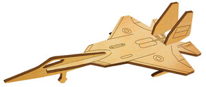 Ігри та іграшки: Дерев'яний літак 3D Винищувач СУ-27 3, Зірка