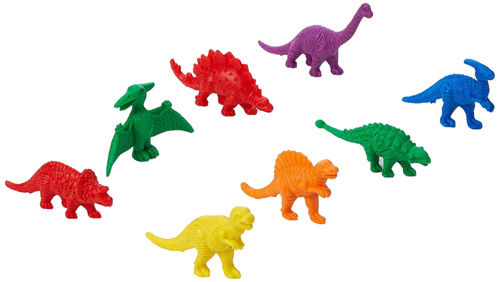 Дрібна моторика і сортування: Різнобарвні фігурки «Динозаври» 8 шт. EDX Education