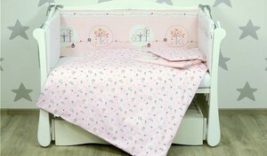 Детская комната: Постельный комплект - Big farm pink (6ед.) Veres