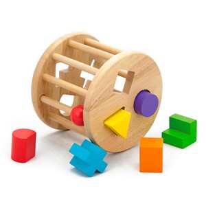 Ігри та іграшки: Дерев'яний сортер Viga Toys Циліндр із фігурами