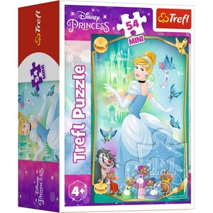 Игры и игрушки: Пазл серії Міні «Чарівні принцеси: Попелюшка», 54 ел., Trefl