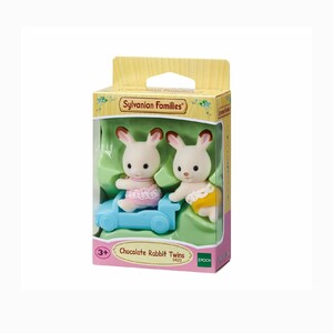 Ігри та іграшки: Ігровий набір Шоколадні Кролики-двійнята на машинці 5420, Sylvanian Families