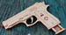 Пистолет, механический 3D-пазл, Wood Trick дополнительное фото 1.