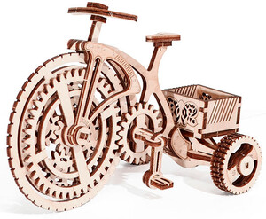 Пазлы и головоломки: Велосипед, механический 3D-пазл на 89 элементов, Wood Trick