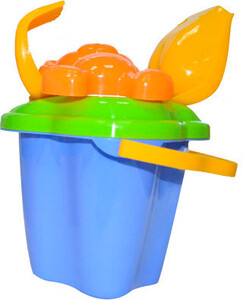 Наборы для песка и воды: Песочный набор, Башня (синее ведро), Numo toys