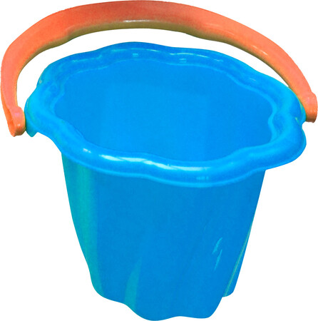 Наборы для песка и воды: Ведерко для песка Волна (синее), Numo toys