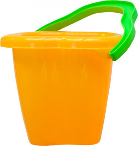 Набори для піску і води: Відерце для піску Вежа (жовте з ручкою), Numo toys