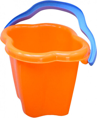 Наборы для песка и воды: Ведерко для песка Башня (оранжевое), Numo toys