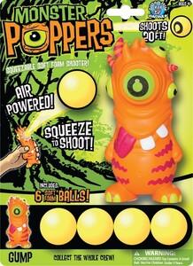 Бластери: Іграшка «Звірятко, яке стріляє» Монстрик помаранчевий, Poppers