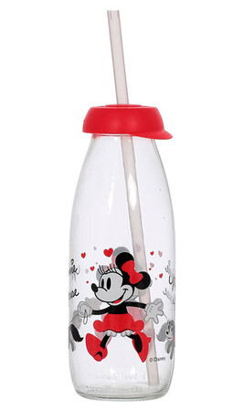 Поильники: Стеклянная бутылочка Minnie Mouse, 250 мл, Herevin (Solmazer)