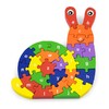 Деревянный пазл Viga Toys Улитка по буквам