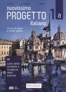 Книги для дорослих: Progetto Italiano Nuovissimo 1A (A1) Libro&Quaderno + CD Audio + DVD [Edilingua]
