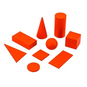 Математика і геометрія: Навчальний набір Viga Toys Геометричні тіла і фігури