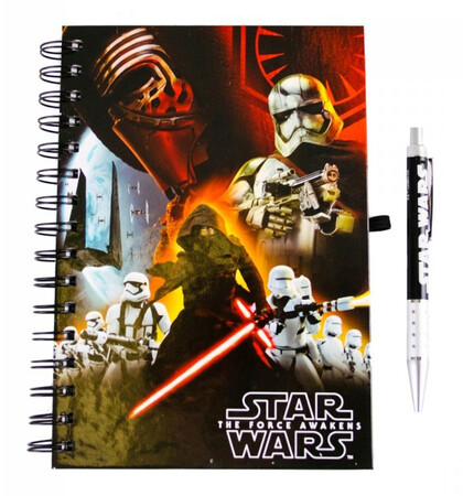 Канцелярские товары: Блокнот А5 на пружине с ручкой, Star Wars, Imagine8