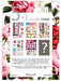 Набор наклеек Floral (6 листов), Sticker pack, Chicardi дополнительное фото 1.