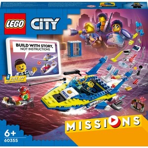 Набори LEGO: Конструктор LEGO City Детективні місії водної поліції 60355
