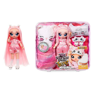 Куклы: Игровой набор с куклой Na! Na! Na! Surprise серии Teens – Пижамная китти-вечеринка Милы Роуз
