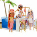 Игровой набор для кукол Rainbow High серии Pacific Coast — «Вечеринка у бассейна» дополнительное фото 6.