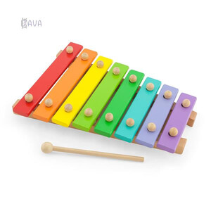Музичні інструменти: Музична іграшка «Дерев'яний ксилофон», 8 тонів, Viga Toys
