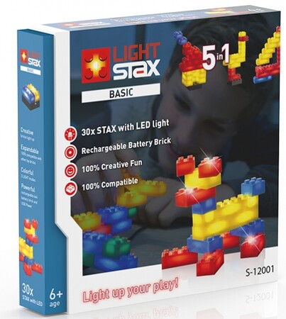 Пластмасові конструктори: Конструктор з LED підсвічуванням Basic LS-S12001 LIGHT STAX