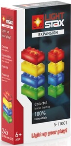 Ігри та іграшки: Елементи 4х2 і 2х2 c LED підсвічуванням Жовтий, синій, зелений червоний S11001 LIGHT STAX