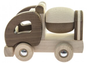 Машинка дерев'яна Бетономішалка (натуральна) Goki