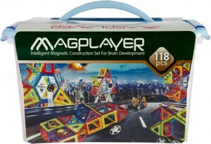 Ігри та іграшки: Конструктор магнітний 118 ел. (MPT-118) MagPlayer