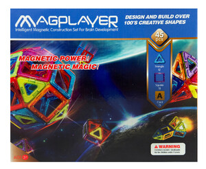 Пазлы и головоломки: Конструктор магнитный 45 ед. (MPA-45) MagPlayer