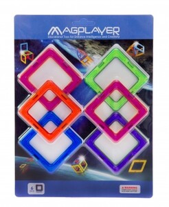 Головоломки и логические игры: Конструктор магнитный - Дополнительный набор 6 ед. (MPC-6) MagPlayer