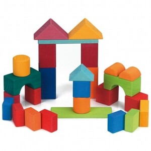 Розвивальні іграшки: Конструктор дерев'яний — Кольоровий замок (27 ел.) Nic