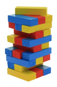 Ігри та іграшки: Дженга Різнокольорова вежа Goki