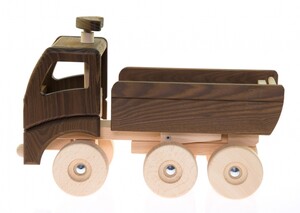 Машинки: Машинка деревянная Самосвал (натуральный) Goki