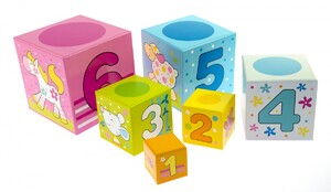 Развивающие игрушки: Кубики картонные Учимся считать Goki