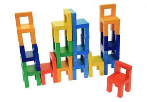 Розвивальні іграшки: Розвивальна гра Балансуючі стільці Goki