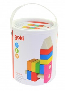 Конструктори: Конструктор дерев'яний Будівельні блоки (рожевий) Goki