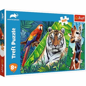 Ігри та іграшки: Пазл «Папуга, тигр, жираф», 300 ел., Trefl