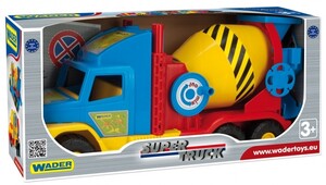 Ігри та іграшки: Super Truck бетономішалка, маленька, 60 см, Wader