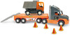 Машина Super Tech Truck с грузовиком, 78 см, Wader
