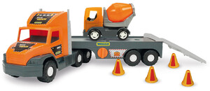 Ігри та іграшки: Машина Super Tech Truck з бетономішалкою, 78 см, Wader