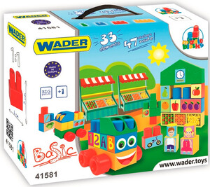 Игры и игрушки: Конструктор Middle Blocks Базовый (33 элемента)