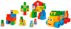 Ігри та іграшки: Конструктор Middle Blocks Супер великий (140 елементів)