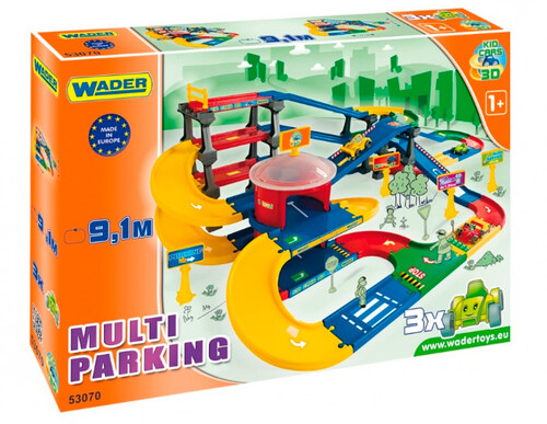 Споруди та автотреки: Kid Cars 3D - паркінг з трасою (9,1 м)