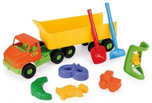 Набори для піску і води: Іграшковий вантажівка City Truck з причепом 68 см