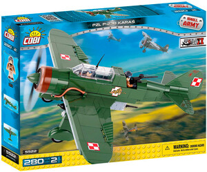 Игры и игрушки: Конструктор Самолет PZL P-23B Karax, серия Small Army