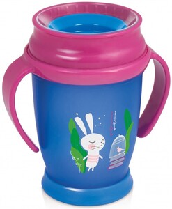 Поїльники, пляшечки, чашки: Кружка з ручками Йди за кроликом Junior (250 мл) Girl